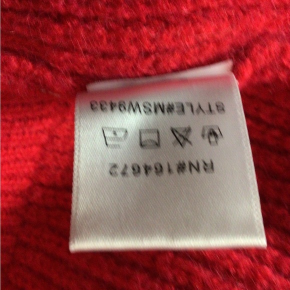 &merci multicolored women’s thick chunky pullover cable knit sweater size small - Picture 5 of 5